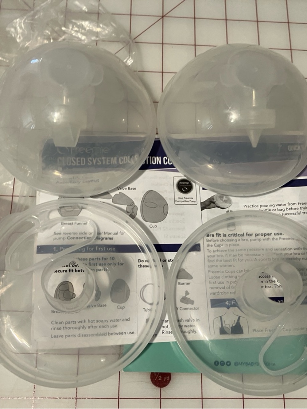 Freemie Wearable Collection Cups 28 and 25mm
